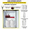 Kegerators Beer Dispenser, Full Size Beer Kegerator Refrigerator, Double Taps Direct Draw Beer Dispenser w/LED Display, 23-83? Adjustable Dual Kegerator w/Complete Accessories, Stainless Steel