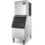 Commercial Ice Maker Machine, ETL Approved 400LBS/24H LCD Panel Commercial Ice Machine with 350LBS Storage for Home Bar Coffee Shop, SECOP Compressor, Air Cooled, Include Scoops & Water Filter