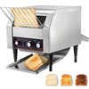 300 Slices/Hour Commercial Conveyor Toaster,2200W Stainless Steel Heavy Duty Industrial Toasters w/ Double Heating Tubes,Countertop Electric Restaurant Equipment for Bun Bagel Bread Baked Food