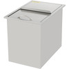 Drop In Ice Chest 27L x 18W x 21H Inch with Sliding Cover, Stainless Steel Ice Cooler with Drain Tube and Drain Plug, Drop In Ice Bin Outdoor Kitchen for Cold Wine Beverage