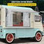 Concession Window, 48 x 36 inch, Aluminum Alloy Food Truck Service Window with 4 Horizontal Sliding Screen Windows & Awning Door & Drag Hook, Serving Window for Food Trucks Concession Trailers