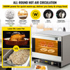 Commercial Convection Oven, 66L/60Qt, Half-Size Conventional Oven Countertop, 1800W 4-Tier Toaster w/ Front Glass Door, Electric Baking Oven w/ Trays