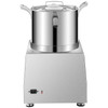 110V Commercial Food Processor 10L Capacity 1100W Electric Food Cutter 1400RPM Stainless Steel Food Processor Perfect for Vegetable Fruits Grains Peanut Ginger Garlic