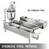 Commercial Automatic Donut Making Machine 2 Rows Auto Doughnut Maker 7L Hopper Donut Maker with 3 Sizes Moulds 110V Doughnut Fryer with Intelligent Control Panel 304 Stainless Steel Auto Donut