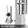 Milkshake Maker Kit, Stainless Steel Electric Milkshake Maker, 180W Milkshake Machine, Double Head Classic Milkshake Maker with 800ml Cup, Silver Milkshake Maker Machine, 2 Speed Adjustable
