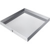 32 x 30 x 2.5 Inch Washing Machine Pan 18 GA Thickness 304 Stainless Steel Heavy Duty Compact Washer Drip Tray with Drain Hole & Hose Adapter