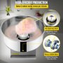 Electric Cotton Candy Machine, 19.7-inch Cotton Candy Maker, 1050W Candy Floss Maker, Silver Commercial Cotton Candy Machine with Stainless Steel Bowl and Sugar Scoop, Perfect for Family Party