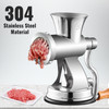 Meat Grinder Manual 304 Stainless Steel Hand Operated Meat Grinder Multifunctional Crank Sausage Maker Coffee Powder Grinder for Household for Beef Chicken Pepper Mushroom Coffee