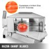 Commercial Tomato Slicer 3/16 inch Heavy Duty Tomato Slicer Tomato Cutter with Built-in Cutting Board for Restaurant or Home Use (3/16 inch)