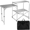 Foldable Camping Kitchen Portable Outdoor Kitchen 47"w/ Carry Bag Aluminum
