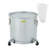 Fryer Grease Bucket, 8 Gal/30 L, Coated Carbon Steel Oil Filter Pot with Caster Base, Oil Disposal Caddy with 62 LBS Capacity, Transport Container