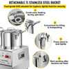 110V Commercial Food Processor 7L Capacity 750W Electric Food Cutter Mixer 1400RPM Stainless Steel Processor Perfect for Vegetables Fruits Grains Peanut Ginger Garlic