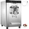 Commercial Hard Ice Cream Machine Hard Serve Ice Cream Maker w/ 4.8-6.3 Gal/H Production Hard Ice Cream Machine w/ 1.6 Gal Cylinder Countertop Hard Yogurt Maker w/ 2000W Compressor & LCD Screen