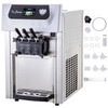 Commercial Soft Ice Cream Machine, 3 Flavors Ice Cream Machine w/Pre-Cooling, 5.3-7.4 Gal/H Gelato Machine Commercial, 2200W Countertop Commercial Yogurt Maker Machine, w/LCD Intelligent Panel