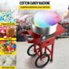 19.7 Inch Cotton Candy Machine with Cart Commercial Floss Maker Perfect for Family and Various Party, Red