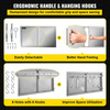 BBQ Access Door 36W x 21H Inch, Double BBQ Door Stainless Steel, Outdoor Kitchen Doors for BBQ Island, Grill Station, Outside Cabinet