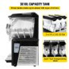 110V Slushy Machine 30L Triple Bowl Margarita Frozen Drink Maker 800W Automatic Clean Day and Night Modes for Supermarkets Cafes Restaurants Snack Bars Commercial Use