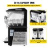 110V Slushy Machine 20L Double Bowl Margarita Frozen Drink Maker 900W Automatic Clean Day and Night Modes for Supermarkets Cafes Restaurants Snack Bars Commercial Use