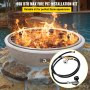 Fire Pit Installation Kit, 90K BTU Max Propane Fire Pit Hose Kit, CSA Certified Propane Connection Kit, Gas Mixer Regulator with 1/2" Chrome Key Valve for Propane Connection