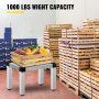 Aluminum Dunnage Rack, 18'' x 12'' Commercial Floor Food Shelf, 12'' Off The Floor, 1000lbs Capacity Aluminum Storage Rack, Commercial Food Service Storage in Restaurant, Kitchens, Shops