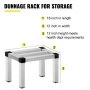 Aluminum Dunnage Rack, 18'' x 12'' Commercial Floor Food Shelf, 12'' Off The Floor, 1000lbs Capacity Aluminum Storage Rack, Commercial Food Service Storage in Restaurant, Kitchens, Shops