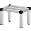 Aluminum Dunnage Rack, 18'' x 12'' Commercial Floor Food Shelf, 12'' Off The Floor, 1000lbs Capacity Aluminum Storage Rack, Commercial Food Service Storage in Restaurant, Kitchens, Shops