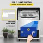 Commercial Ice Maker Machine, WiFi Control 265LBS/24H 121LBS Large Storage Ice Machine with Upgraded LCD Panel, SECOP Compressor, Air-Cooled, Include 2 Water Filters, Water Drain Pump, 2 Scoops