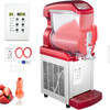 Slush Frozen Drink Machine, 6LX1 Tank, 450W Commercial Margarita Maker with 14Ã¸F to 41Ã¸F Temperature Preservation, Automatic Clean Four Selectable Modes for Cafes Restaurants, Red