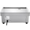 Commercial Electric Griddle, 18" Teppanyaki Grill, 1600W Electric Flat Top Grill, Stainless Steel Electric Countertop Griddle w/Drip Hole, 50-300? Countertop Griddle for Pancake, Chicken