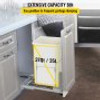 Pull-Out Trash Can, 37Qt Single Bin, Under Mount Kitchen Waste Container with Soft-Close Slides, 33 lbs Load Capacity & Door-Mounted Brackets, Garbage Recycling Bin for Kitchen Cabinet, White