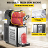 Commercial Slushy Machine, 3L Single Bowl Slush Drink Maker, 330W Frozen Drink Machine with Temperature Preservation, Stainless Steel Home Slush Frozen Drink Machine Automatic Clean, Black