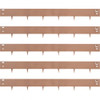Steel Lawn Edging, 5PCS Metal Landscape Edging, 3"x39" Garden Edging Border, Flexible Galvanized Steel Landscape Border, 16.25 ft Length Landscaping Metal Edging, Brown Lawn Edge for Garden Yard