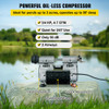 Pond Aerator, for Up to 3 Acres, Lake Aeration System with 3/4 HP 4.7 CFM Compressor, 100' x 3/8" Weighted Tubing, and 10" Membrane Diffuser, for Deep Water Subsurface Aeration of Ponds & Lakes