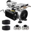 Pond Aerator, for Up to 3 Acres, Lake Aeration System with 3/4 HP 4.7 CFM Compressor, 100' x 3/8" Weighted Tubing, and 10" Membrane Diffuser, for Deep Water Subsurface Aeration of Ponds & Lakes