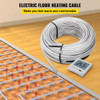 Ditra Floor Heating Cable,405W 240V Floor Tile Heat Cable,105.8 FT long,32 sqft,with Convenient Temperature Control Panel,No Noise or Radiation