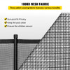 Pool Fence for Inground Pools, 4' x 72' - Pool Fence, Black Mesh Barrier - Removable DIY Pool Fencing, with Section Kit (4' x 72')