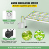Hydroponics Growing System, 54 Sites 6 Food-Grade PVC-U Pipes, 1 Layer Indoor Planting Kit with Water Pump, Timer, Nest Basket, Sponge for Fruits, Vegetables, Herb, White