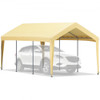 Carport Canopy Car Shelter Tent 10 x 20ft for Auto Boat with 8 Legs Yellow