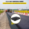 Geotextile Fabric, 12.5 x 30 ft 3.5oz Woven PP Driveway Drain Cloth w/ 600lbs Tensile Strength, Heavy Duty Underlayment for Soil Stabilization, Landscaping, Weed Barrier, 12.5FT30FT-3.5OZ, Black