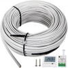 Ditra Floor Heating Cable,338W 120V Floor Tile Heat Cable,88.2 FT Long,26.7 sqft,with Convenient Temperature Control Panel,No Noise or Radiation