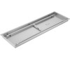 Fire Pit Pan,Stainless Steel Linear Trough Fire Pit Pan and Burner,Built-in Fire Pit Burner Pan for Propane Gas (49x16 Inch)