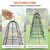 Chicken Wire Cloche, 6 Packs 12.2" Diameter x 20" Height, Plant Protector and Cover with Zip Ties, Sturdy Metal Cage Garden Protection from Animals, No Assembly Required, Black