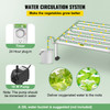 Hydroponics Growing System, 72 Sites 8 Food-Grade PVC-U Pipes, 1 Layer Indoor Planting Kit with Water Pump, Timer, Nest Basket, Sponge for Fruits, Vegetables, Herb, White