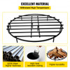 Fire Pit Grate, Heavy Duty Iron Round Firewood Grate, Round Wood Fire Pit Grate 36", Firepit Grate with Black Paint, Fire Grate with 9 Removable Legs for Burning Fireplace and Firepits