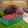 Galvanized Raised Garden Bed, 68" x 35.4" x 11.8" Metal Planter Box, Green Steel Plant Raised Garden Bed Kit, Planter Boxes Outdoor for Growing Vegetables,Flowers,Fruits,Herbs,and Succulents