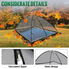 Pond Cover Dome, 7x9 FT Garden Pond Net, 1/2 inch Mesh Dome Pond Net Covers with Zipper and Wind Rope, Black Nylon Pond Netting for Pond Pool and Garden