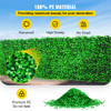 Artificial Boxwood Panel 8pcs Boxwood Hedge Wall Panels Artificial Grass Backdrop Wall 24X16 4cm Green Grass Wall, Fake Hedge for Decor Privacy Fence Indoor Outdoor Garden Backyard