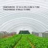 Greenhouse Film 12 x 25 ft, Greenhouse Polyethylene Film 6 Mil Thickness, Greenhouse Clear Plastic Film UV Resistant, Polyethylene Film Keep Warming, Greenhouse Plastic Superior Toughness