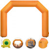 Inflatable Arch Orange 20ft, Hexagon Inflatable Arch Built in 100W Blower, Inflatable Archway for Race Outdoor Advertising Commerce