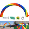 Inflatable Rainbow Arch 26ftx10ft with 110W Blower for Advertising Party Celebration Garden